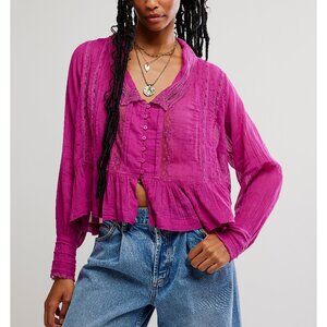 🆕 FREE PEOPLE Elodie Blouse / Dragonfruit